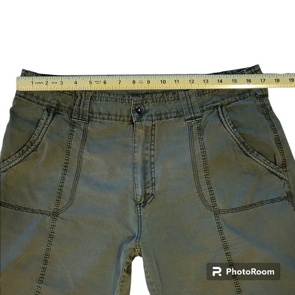 Stillwater Supply Co. Army Green Flat Front Hiking Shorts 7" Inseam Size 10 - Picture 8 of 9